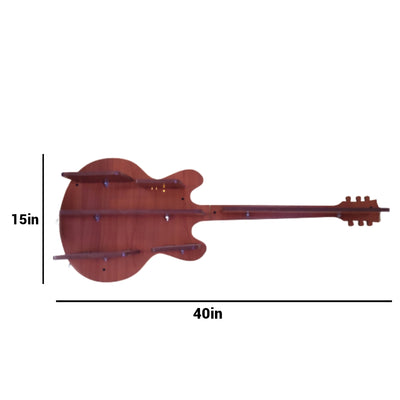 guitar shaped wall shelf